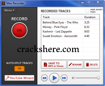 Max Recorder Serial Number free download