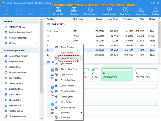 AOMEI Partition Assistant License Key