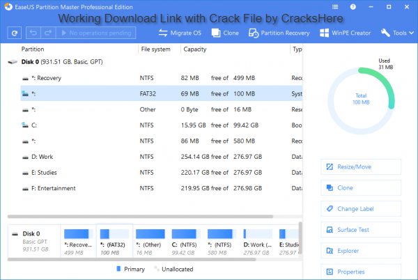 EASEUS Partition Master License Code