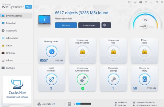 Ashampoo WinOptimizer Free Download
