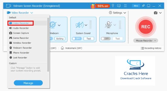 Vidmore Screen Recorder Free License