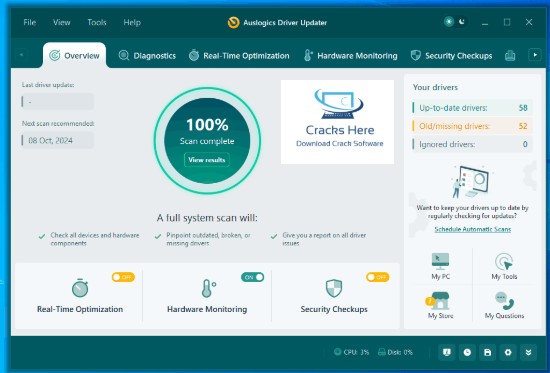 Auslogics Driver Updater Full Version Automatic Scanning