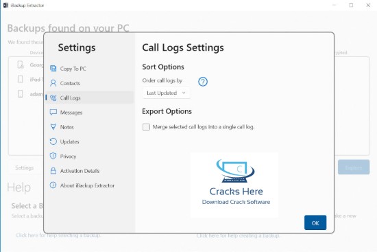 iBackup Extractor Download-Free Call Log Management
